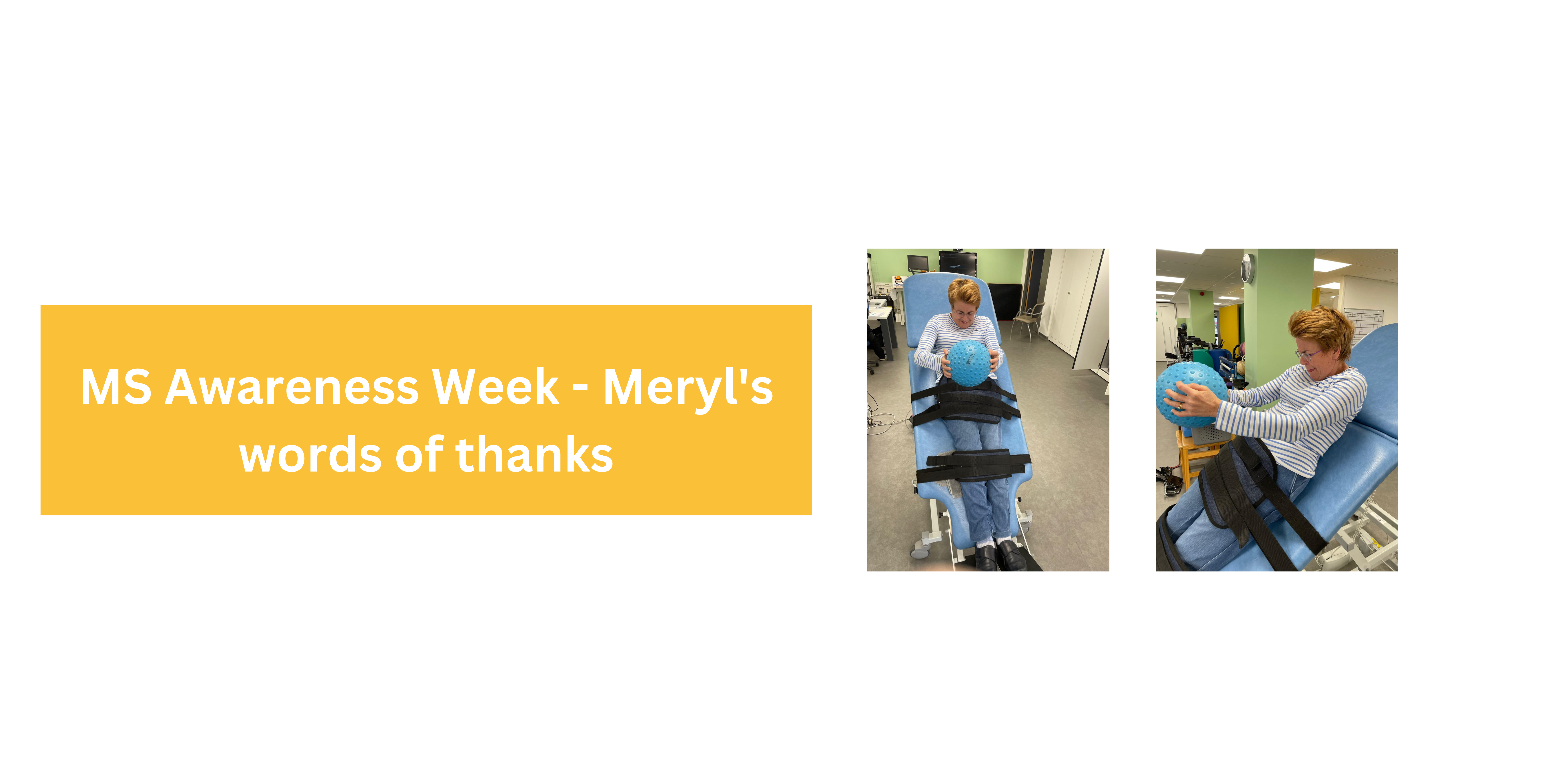 MS Awareness Week - Meryl’s words of thanks banner